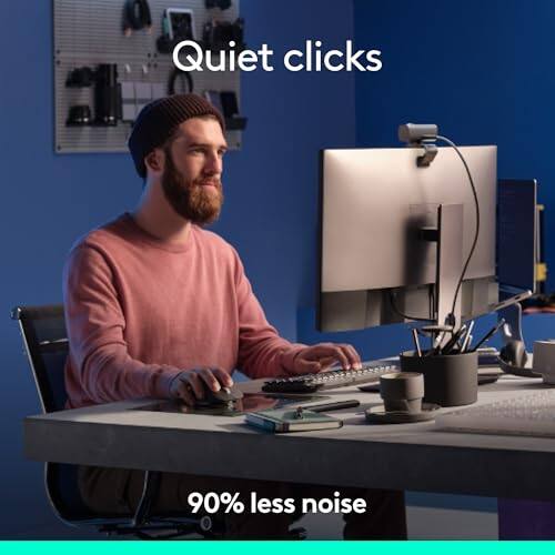 Quiet clicks  
90% less noise