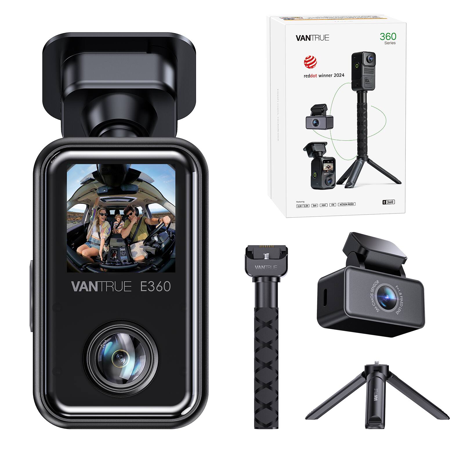 VANTRUE 360 Series red dot winner 2024. D NOM OIR 160 4 T I VANTRUE E360 VAMTT E SENSCE SACMOS CMO SM 1 - DETORRIA FISED LINI E