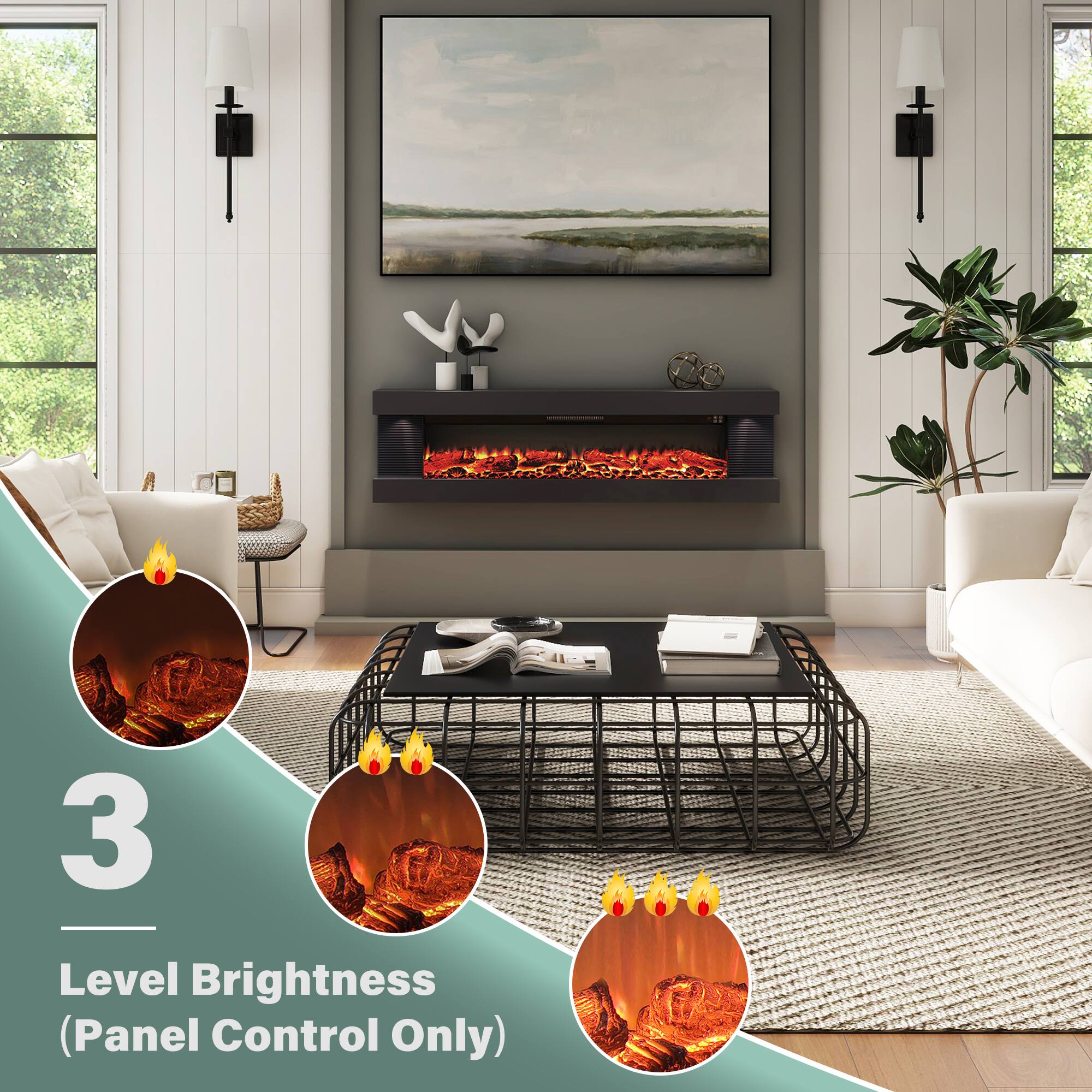 3 Level Brightness (Panel Control Only)