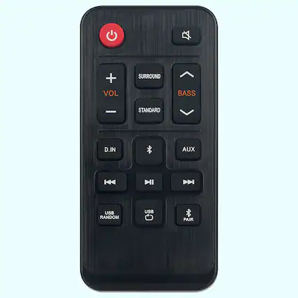 + VOL
SURROUND
BASS
STANDARD
D.IN
AUX
USB RANDOM
USB
PAIR