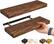 Left. Sorbus - Sorbus 2 Pack 16" Solid Wood Floating Shelves - for Bathroom Decor, Books, Bedroom & Living Room - Brown.