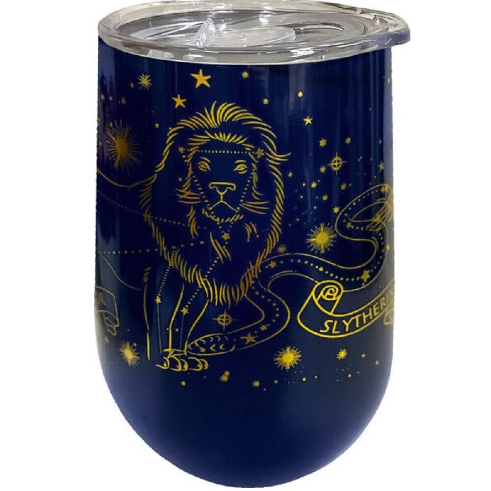 Spoontiques - Harry Potter Hogwarts All Houses Constellations Stainless Steel Double Wall Insulated Wine Tumbler 16 ounce - Blue
