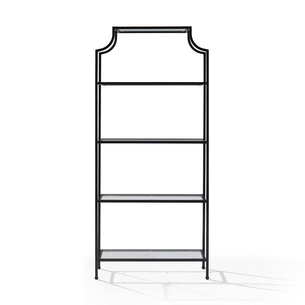 Alt View 2. Crosley Furniture - Aimee Etagere Bookcase - Oil Rubbed Bronze.