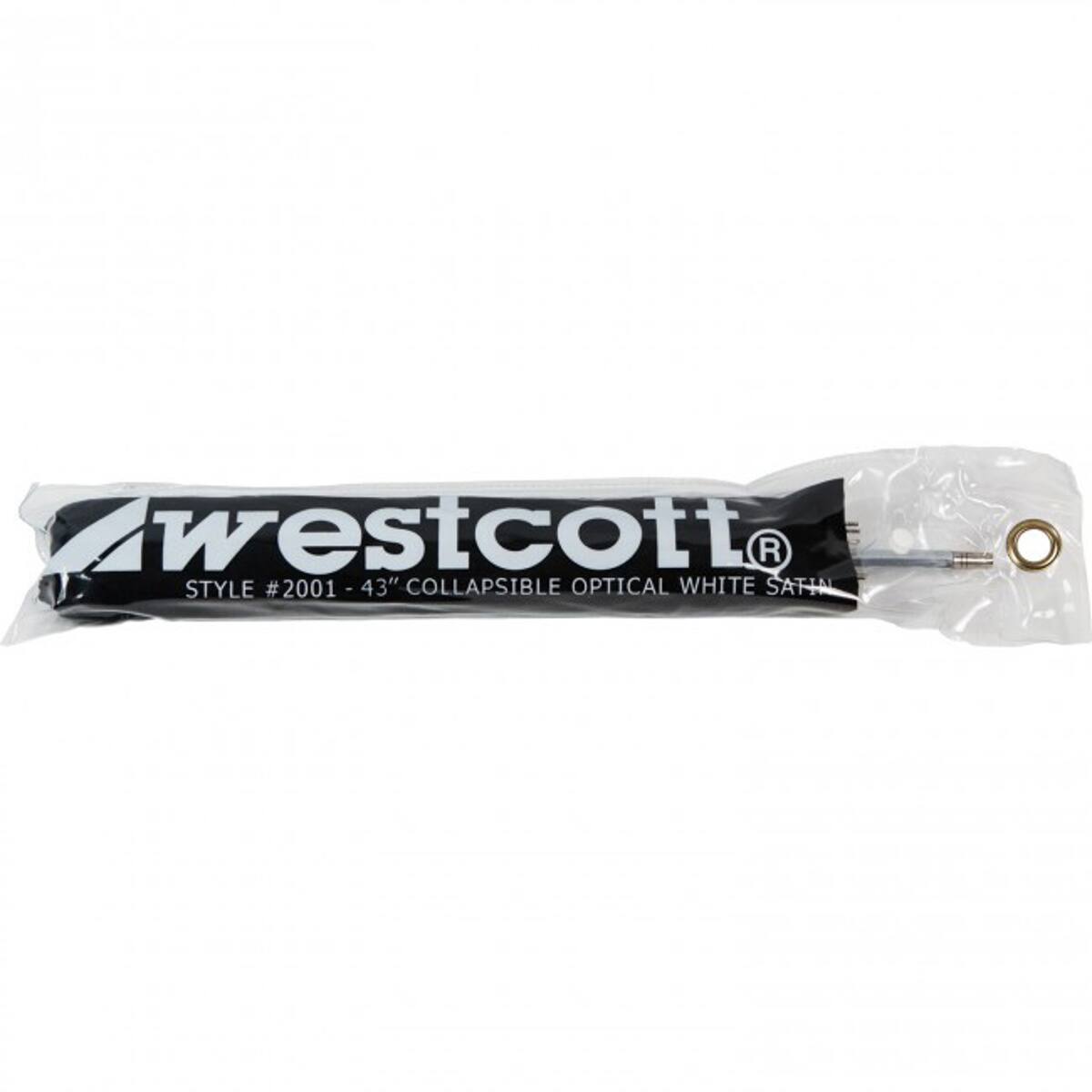 westcott R STYLE # 2001 - 43" COLLAPSIBLE OPTICAL WHITE SATIN