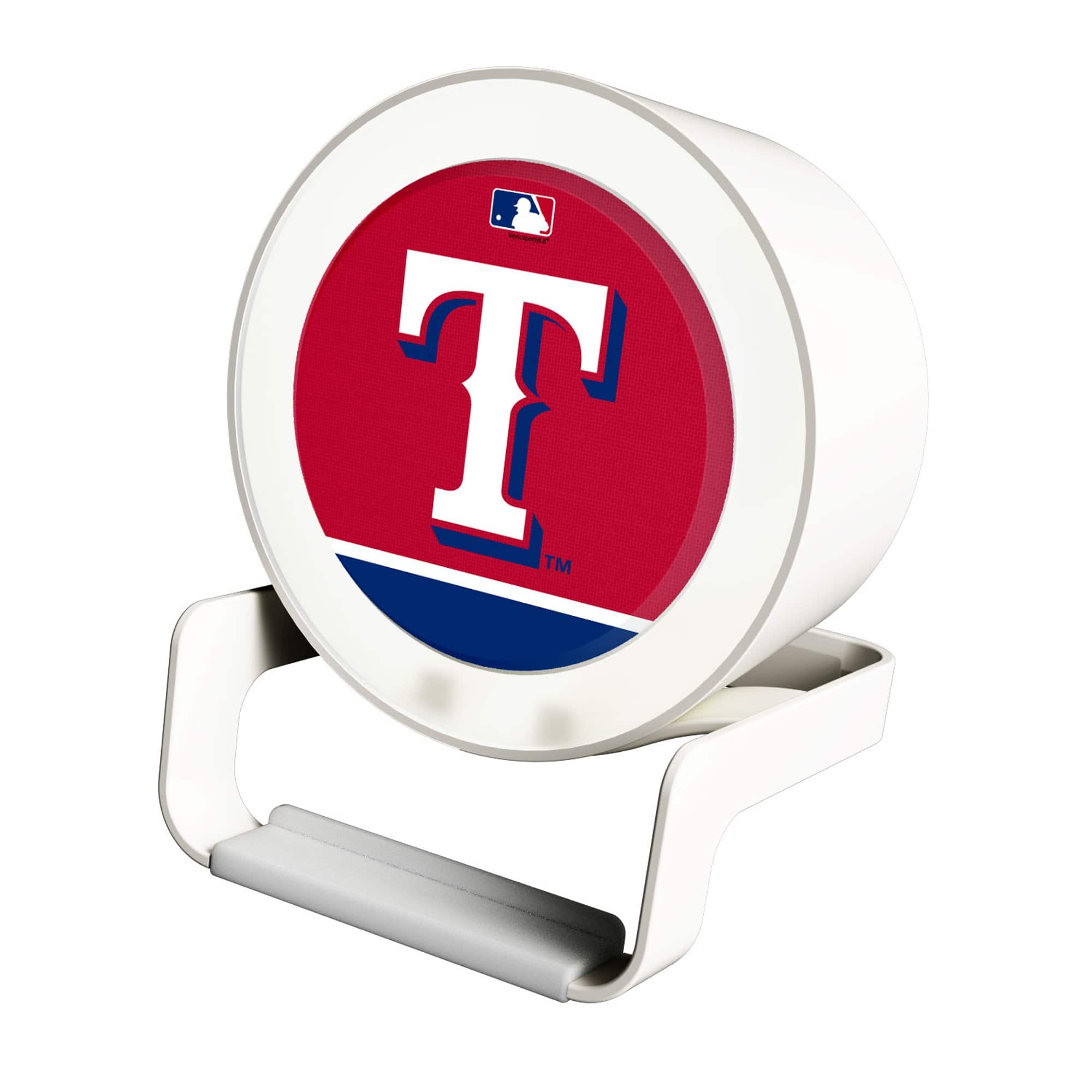 Keyscaper - Texas Rangers Night Light Wireless Charger And Bluetooth Speaker - Multicolor