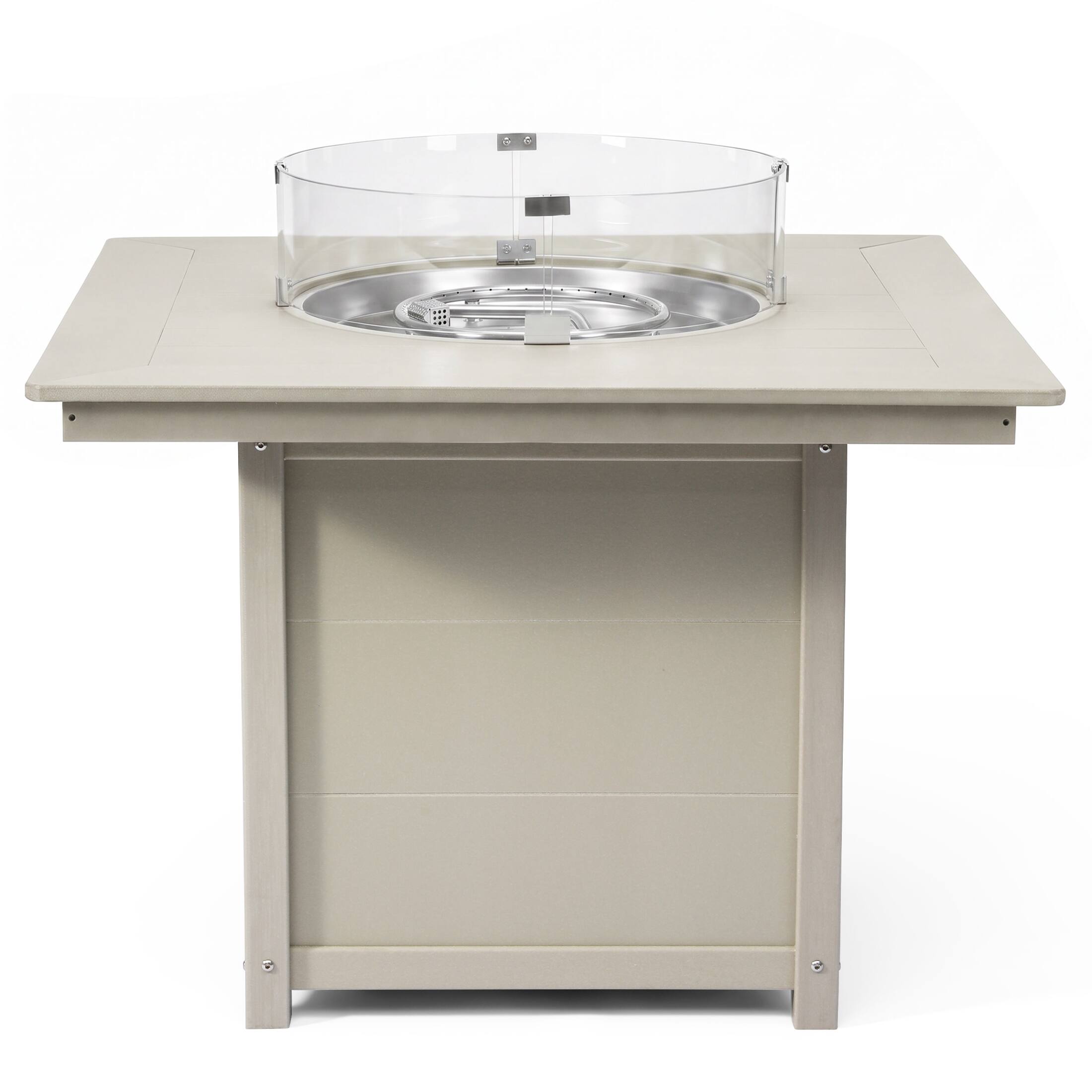 Back. WestinTrends - WestinTrends Helios Modern Outdoor Patio Propane 42" Square Fire Pit Table - Sand.