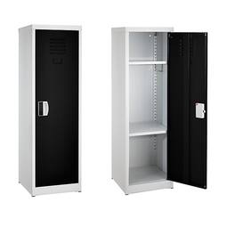 AdirOffice - Storage Locker 629-Series 48" H 1-Tier Steel Locker with Digital Lock - Black