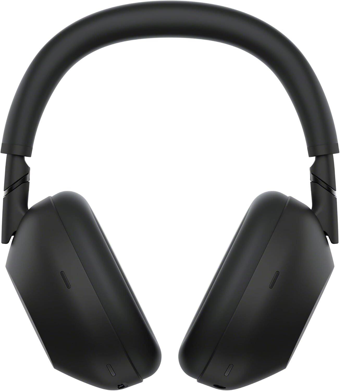 Angle. Sony - Sony WH-1000XM6-BLACK Wireless Noise Cancelling Headphones with a 3 Year Amber Protection Plan (2025) - Black.