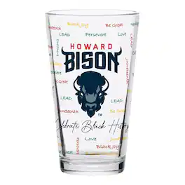 Indigo Falls - Howard Bison 16oz. Pint Glass - Multicolor