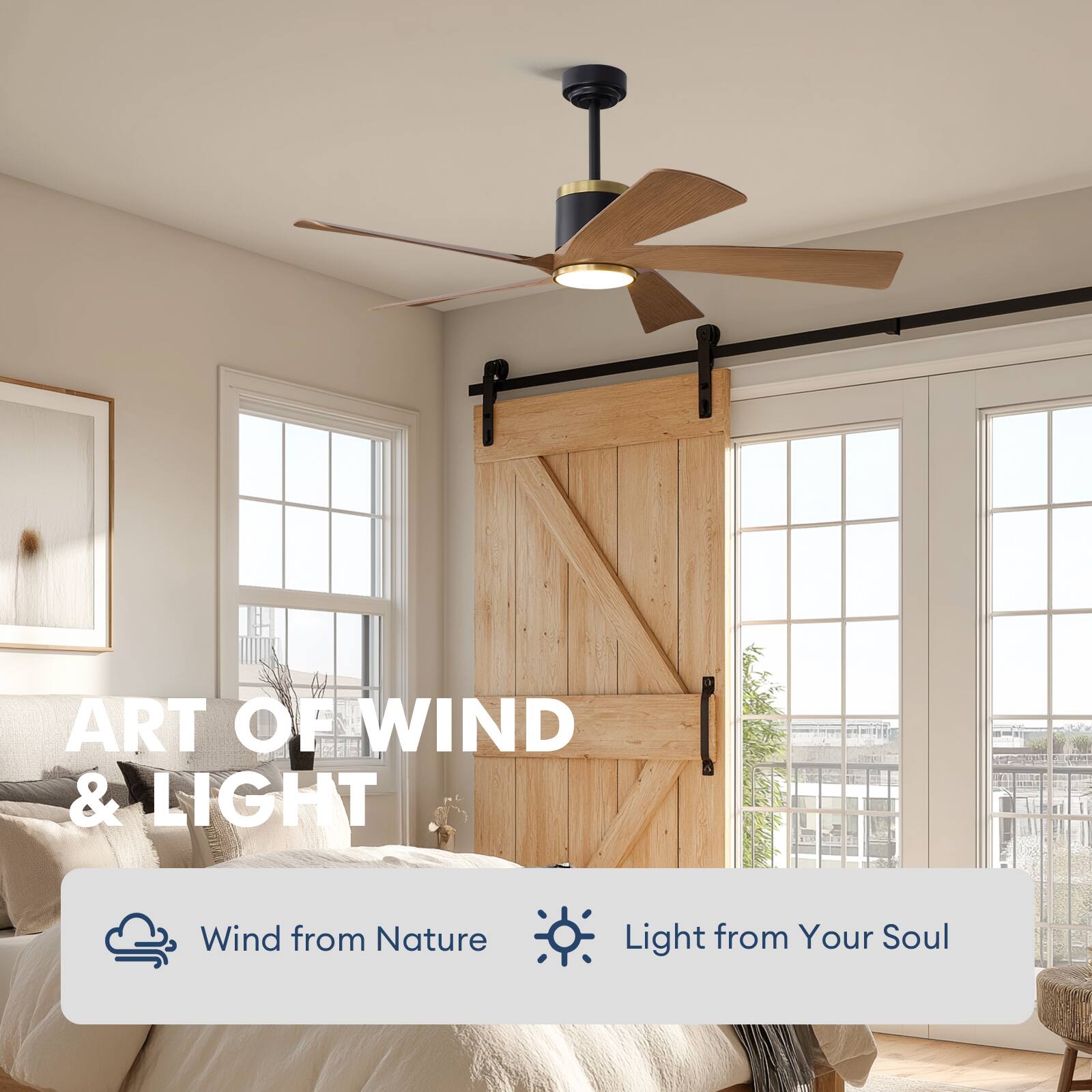 ART OF WIND & LIGHT  
Wind from Nature  
Light from Your Soul
