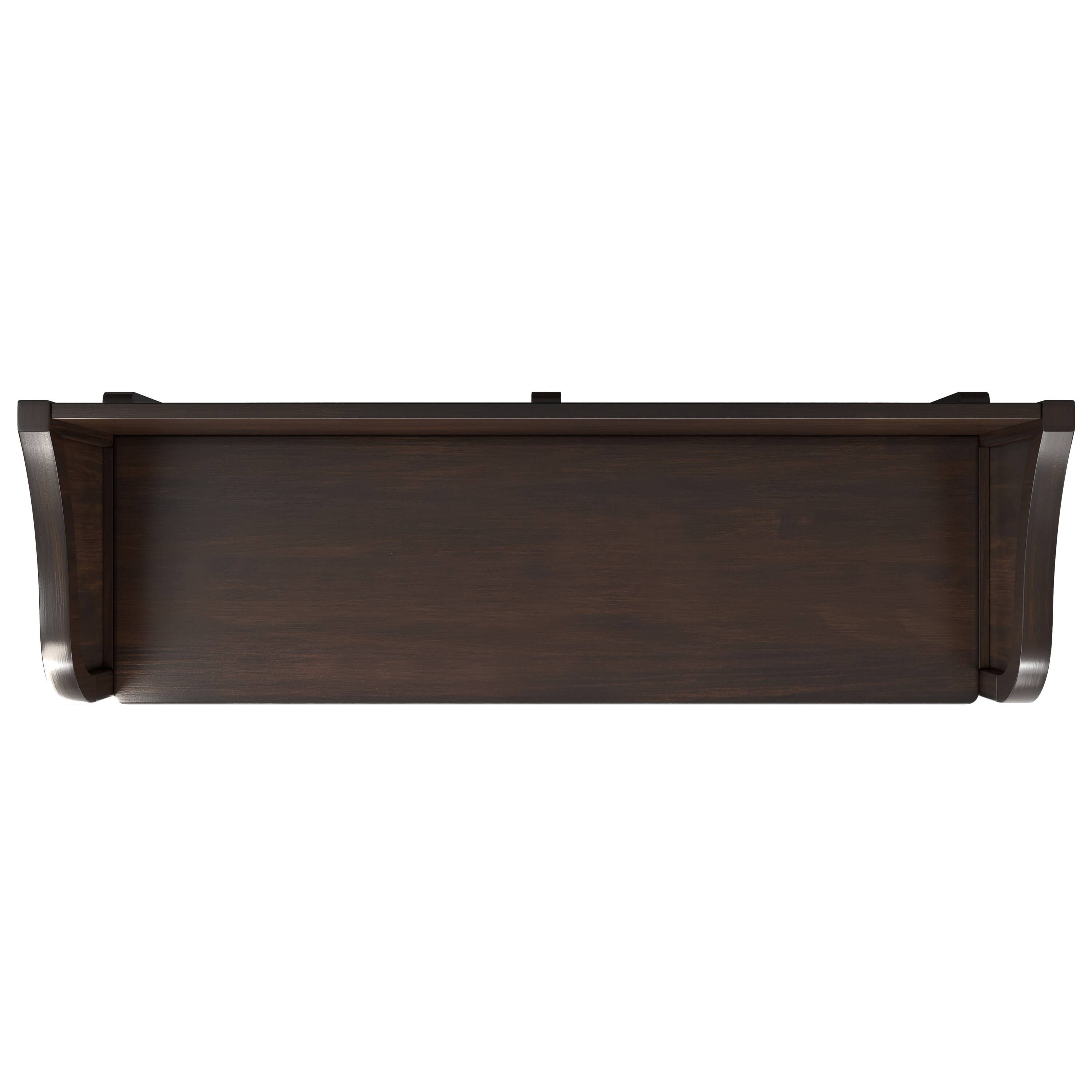 Alt View 1. Simpli Home - Connaught SOLID WOOD 56 inch Wide Traditional Wide Entryway Storage Bench in Chestnut Brown - Chestnut Brown.