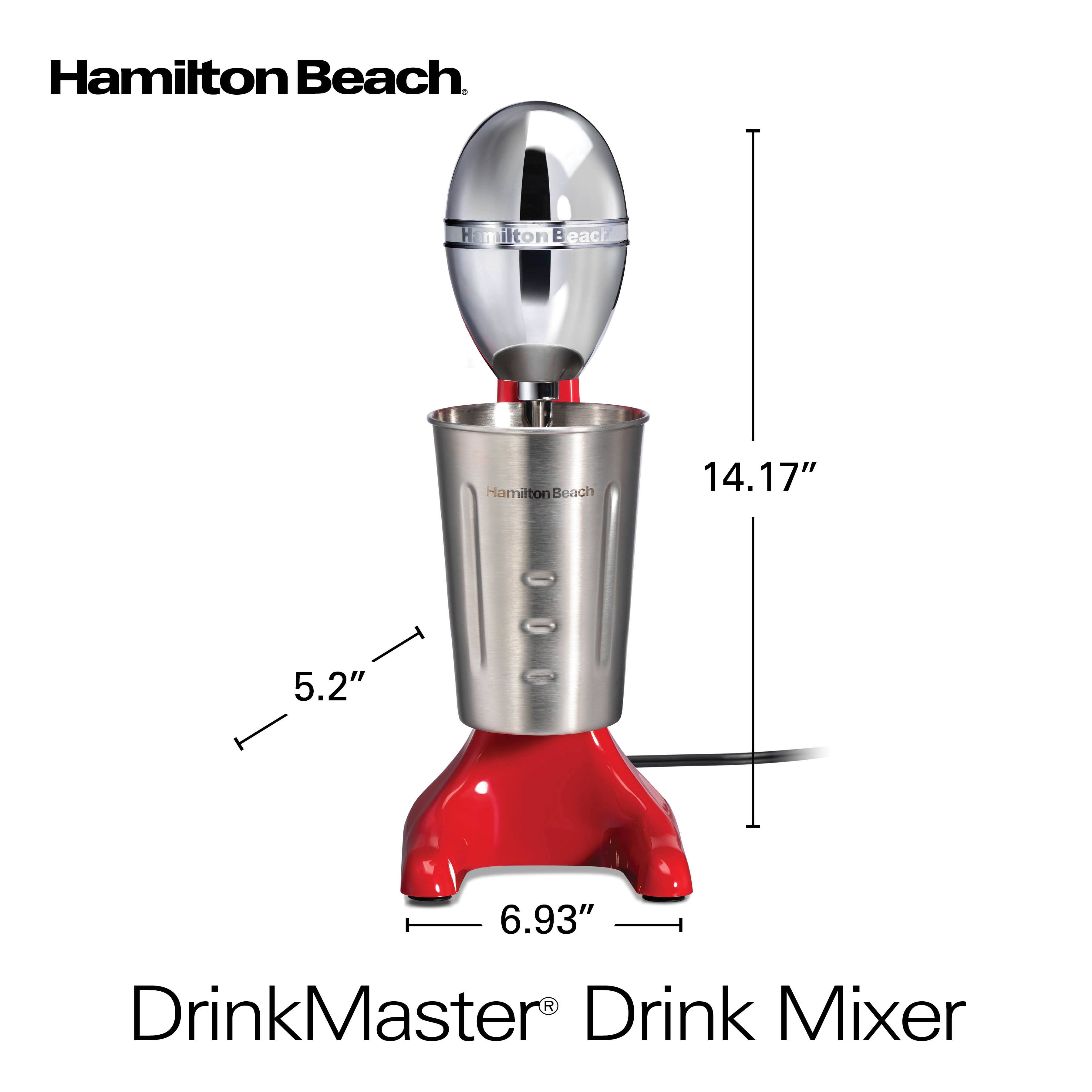 Hamilton Beach  
DrinkMaster Drink Mixer  
14.17"  
5.2"  
6.93"