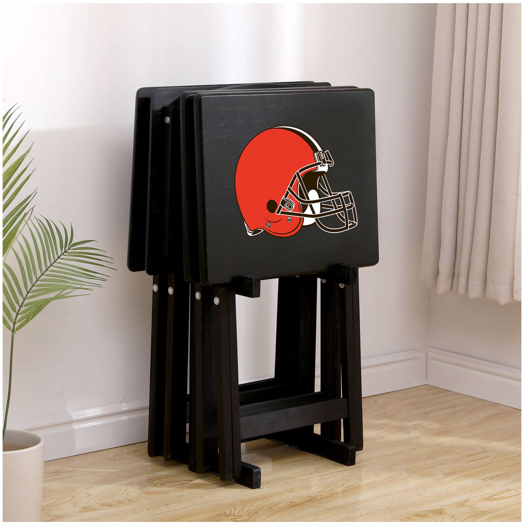 Alt View 1. Imperial - Cleveland Browns TV Tray Set - Multicolor.
