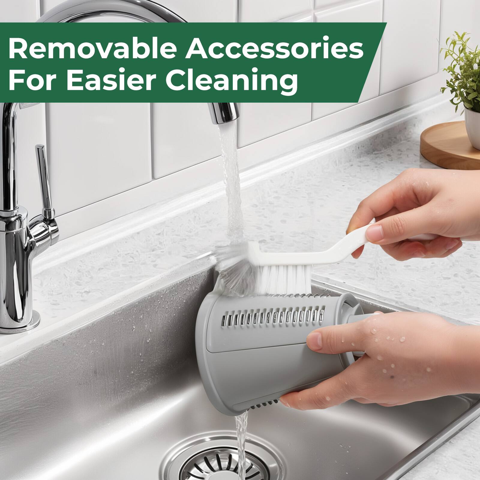 Removable Accessories For Easier Cleaning