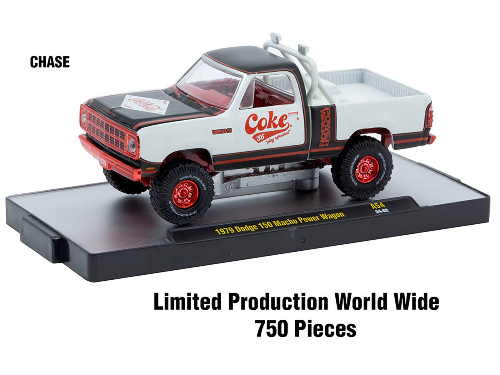 CHASE  
Coke 86  
1979 Dodge 150 Macho Power Wagon  
Limited Production World Wide  
750 Pieces