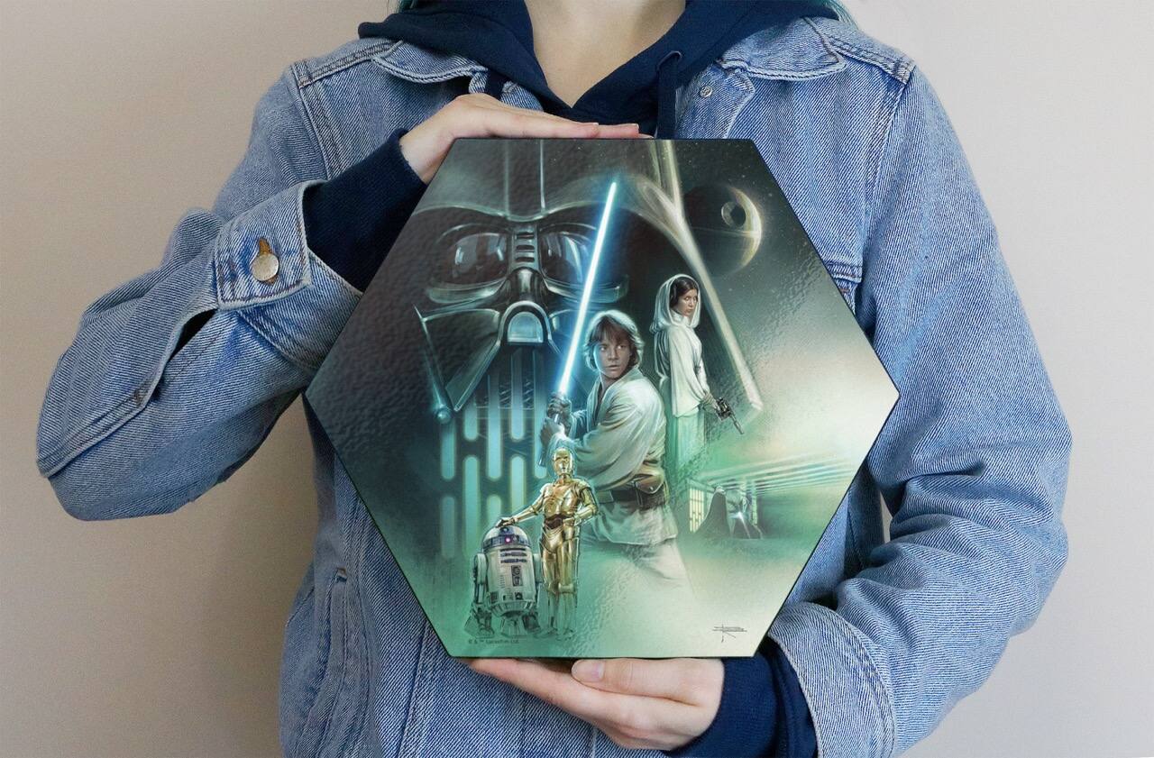 Alt View 1. Trend Setters - Star Wars (The Rebels Path by Brian Rood) KNEXAGON™ Wood Print - Multicolor.