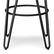 Alt View 13. Simpli Home - Simeon 30 inch Metal Bar Stool with Wood Seat - Natural / Black.