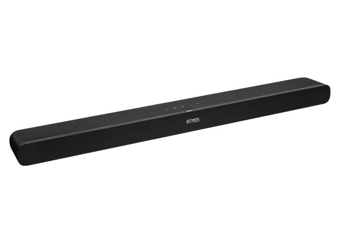 Angle. TCL - 2.1 Ch Soundbar w/ Built-in Subwoofers Alto 8i TS8111, 260W, Dolby Atmos, Specialized Sound Modes, Roku TV Ready - Black.