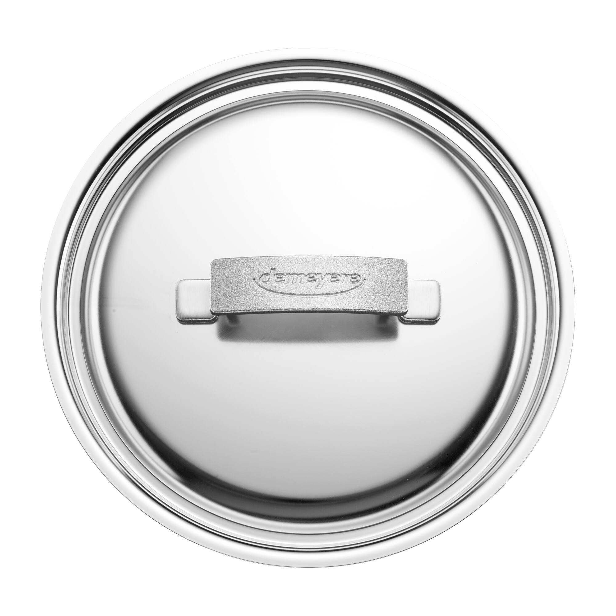 Alt View 3. Demeyere - Demeyere Industry 5-Ply 4-qt Stainless Steel Saucepan with Handle Helper - Stainless Steel.