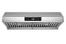 Hauslane - 30 inches - Externally Vented - Under cabinet Range Hood - Silver