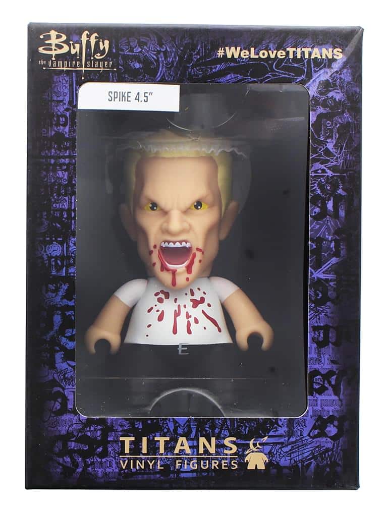Buffy the Vampire Slayer 4.5" Spike Titan Vinyl Figure (Horror Block Exclusive) - Black/White