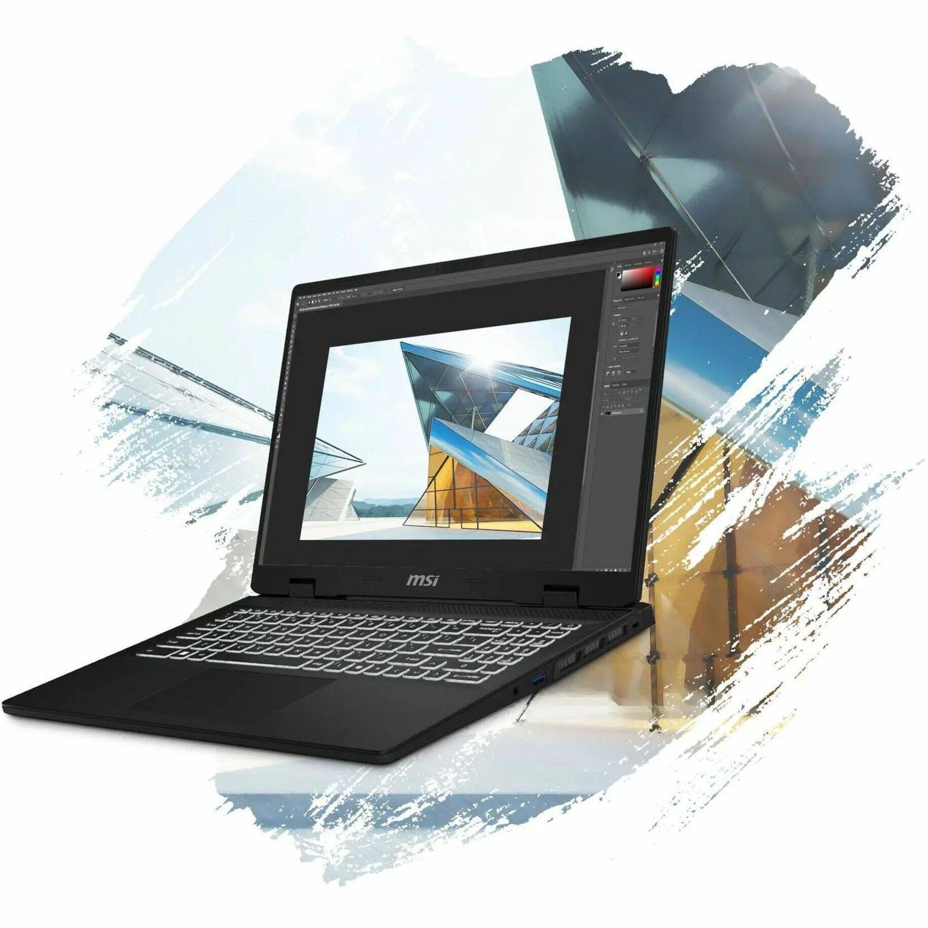 Alt View 21. MSI - CreatorPro M16 HX C14V 16" Laptop - Intel Core i7 with 32GB Memory - 1 TB SSD - Lunar Gray, Gray.