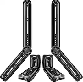 Schertz - Soundbar Mount Above/Below TV, 180° Adjustable, Holds up to 20 lbs - Black