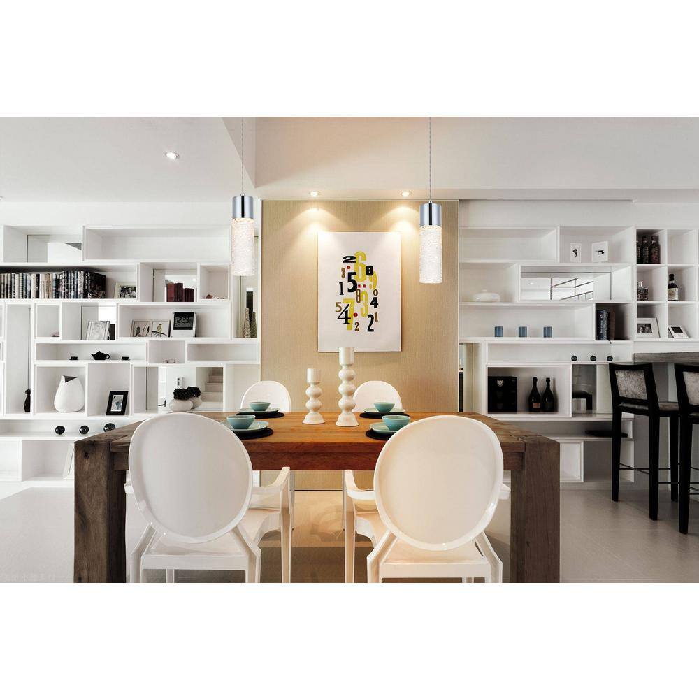 Alt View 7. Elegant Lighting - Constellation 1 light Chrome LED Pendant - Chrome.