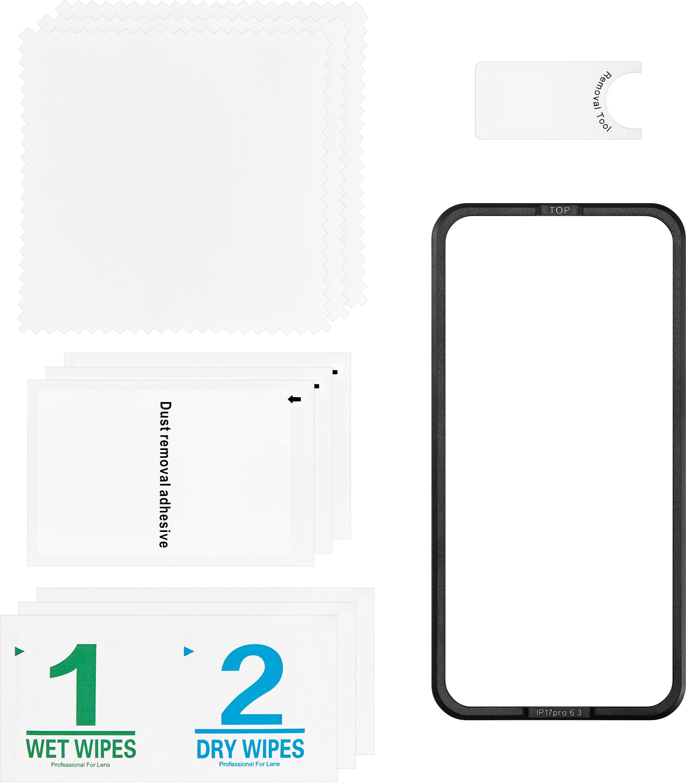 1. Dust removal adhesive
2. WET WIPES Professional For Lens
3. DRY WIPES Professional For Lens
4. IP17pro 6.3