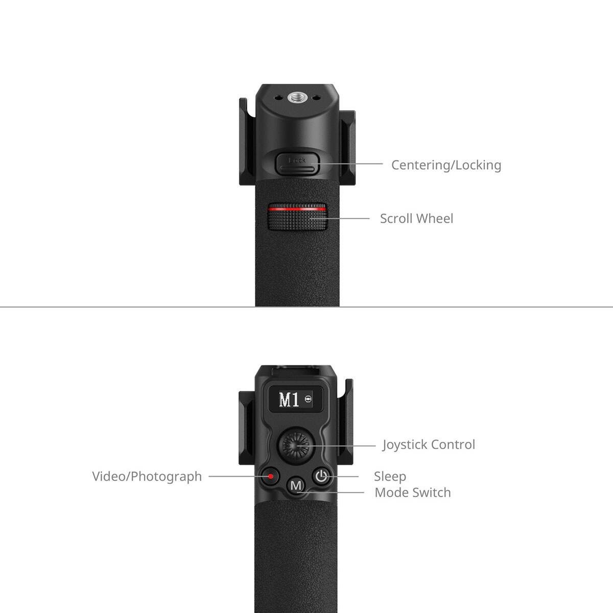 Lock  
Centering/Locking  
Scroll Wheel  
M1 C  
Video/Photograph  
M  
G  
Joystick Control  
Sleep Mode Switch