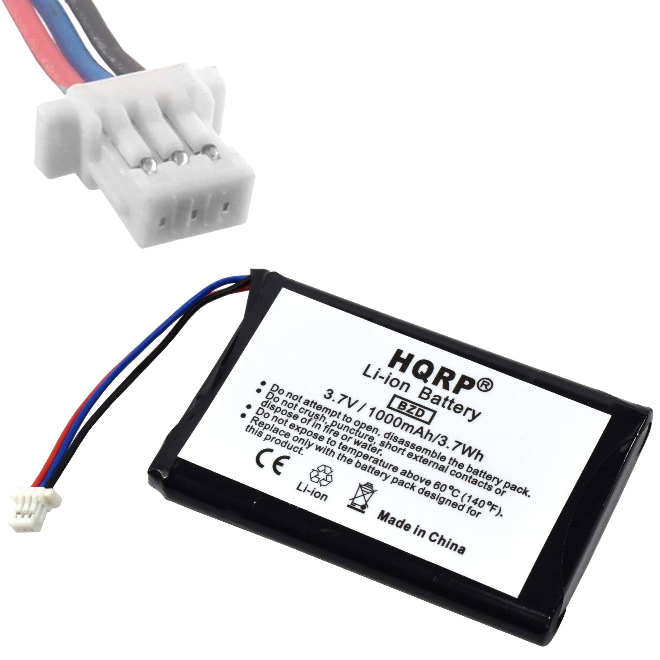 HQRP® Li-ion Battery  
3.7V / 1000mAh / 3.7Wh  
BZD  
Do not attempt to open, disassemble, or expose the battery pack to fire, water, or temperatures above 60°C (140°F).  
Do not crush, puncture, or dispose of improperly.  
Do not replace with a different product.  
Made in China  

CE  
Li-ion