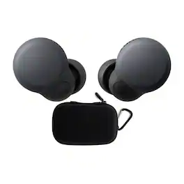 Sony - LinkBuds S Truly Wireless Noise Canceling Earbud Headphones Bundle - Black