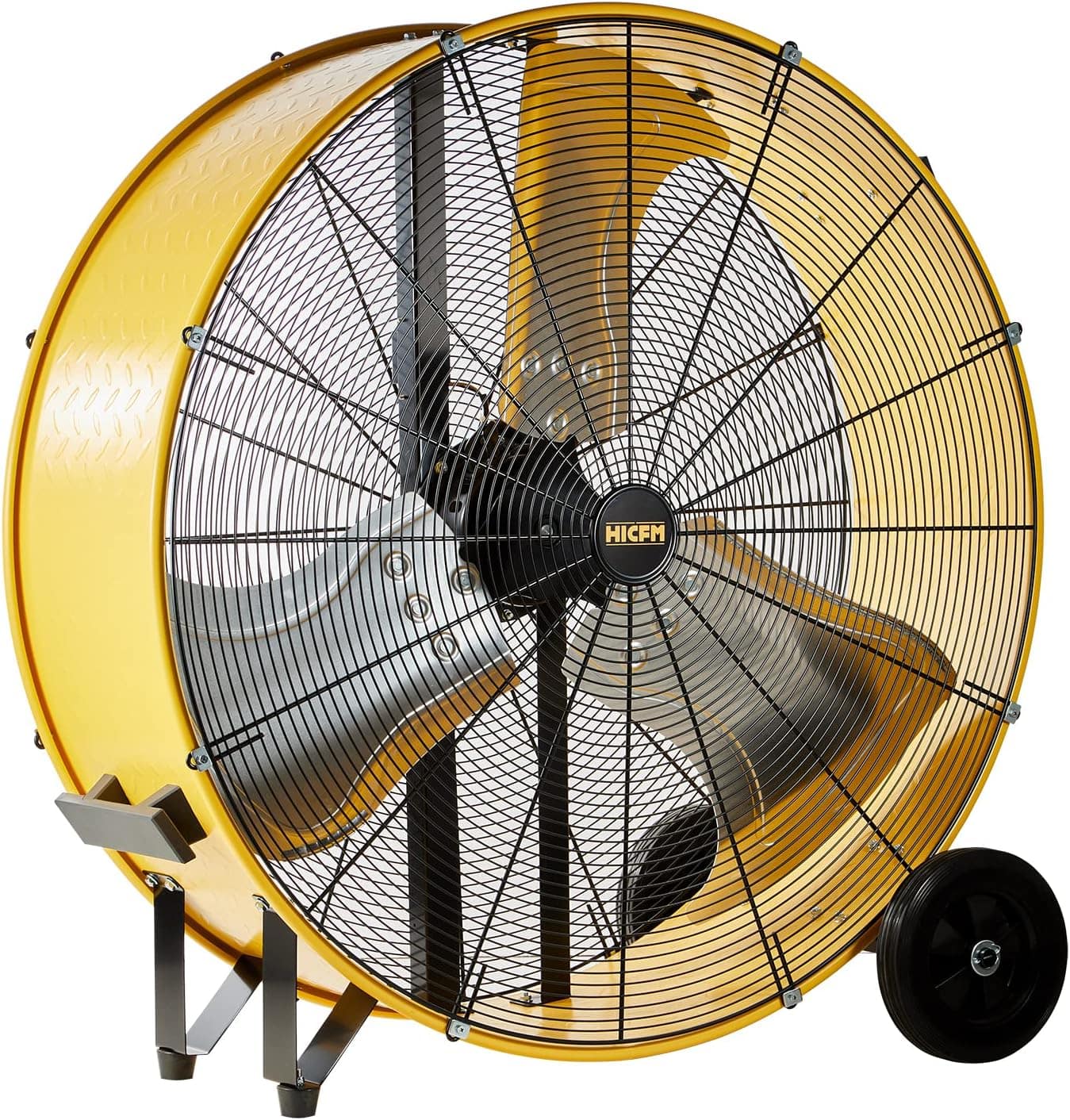 Akoasm - 36" Heavy Duty Barrel Fan, 21100 CFM High Velocity, 4/5 HP Motor, Low Noise Direct Drive for Warehouse & Industrial Use