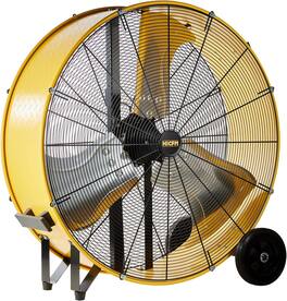 Akoasm - 36" Heavy Duty Barrel Fan, 21100 CFM High Velocity, 4/5 HP Motor, Low Noise Direct Drive for Warehouse & Industrial Use