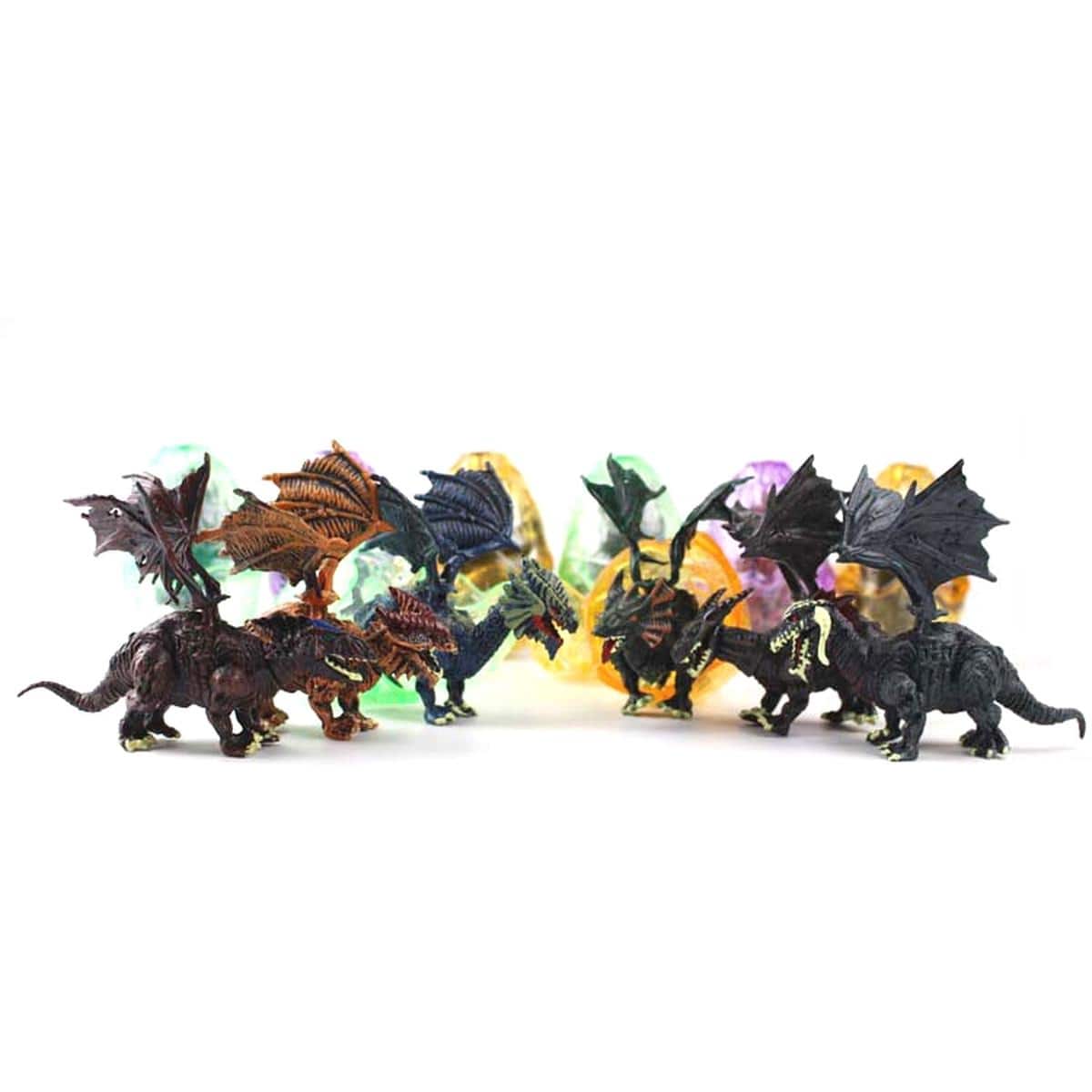 JuzToys - Dragon Figurine Puzzles In Hatching Jurrasic Eggs (12 Eggs Per Pack) - Multicolored price history on PriceWatchPro
