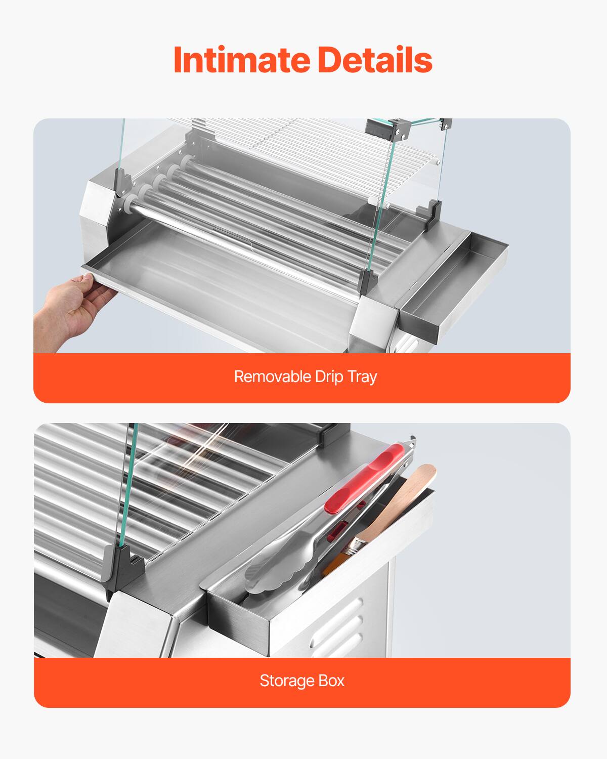Intimate Details

- Removable Drip Tray
- Storage Box