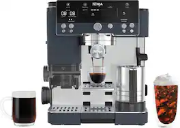 Ninja - Luxe Café Premier Series 3-in-1 Espresso, Coffee, and Cold Brew Machine with Grinder and Scale, and Hands-Free Frother - Cyberspace