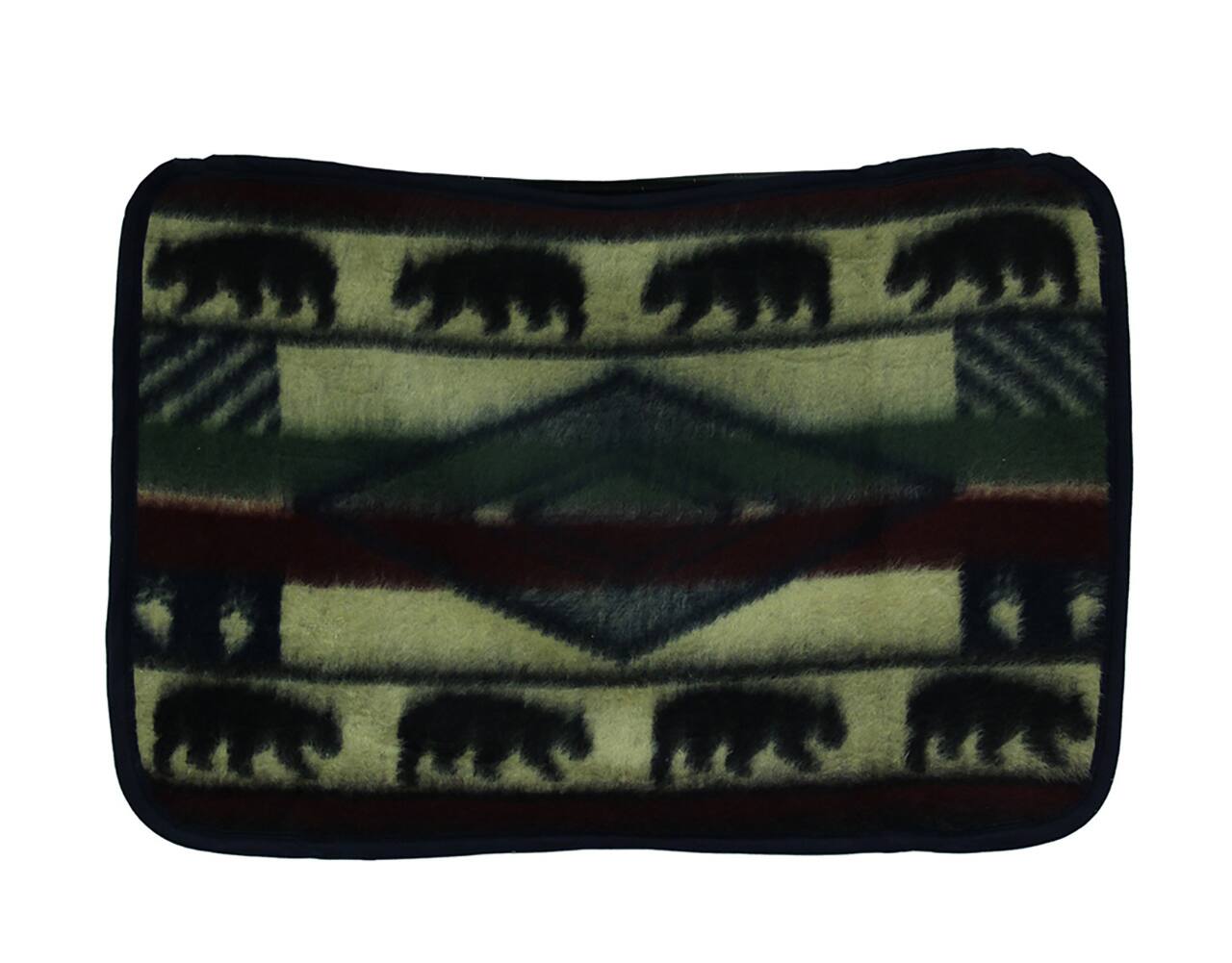 Front. Zeckos - Yuma Bear Wildlife Plush Fleece Standard Pillow Sham 27 x 21 Inches - Multicolored.