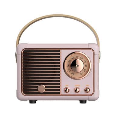Cluzine - Retro Bluetooth Speaker, Portable Vintage Radio with 360° HiFi Sound, Bluetooth 5.0, TF for Home