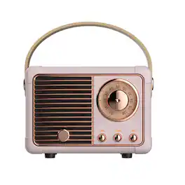 Cluzine - Retro Bluetooth Speaker, Portable Vintage Radio with 360° HiFi Sound, Bluetooth 5.0, TF for Home