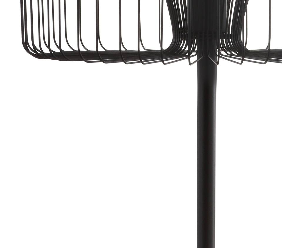 Alt View 4. Jonathan Y - Gridley 61" Metal LED Floor Lamp, Black - Black.
