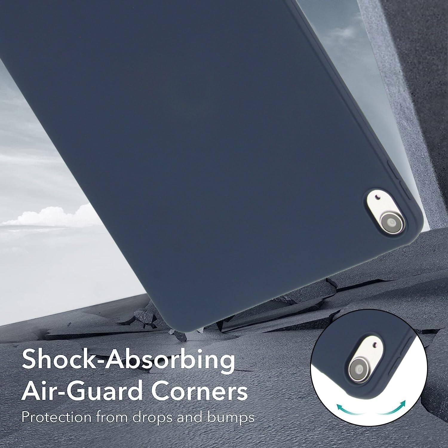 Shock-Absorbing Air-Guard Corners  
Protection from drops and bumps