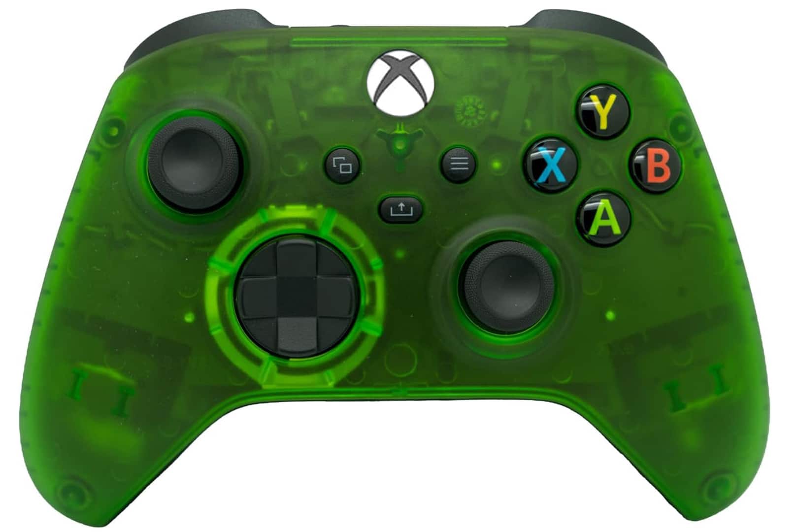ProControllers - Wireless Xbox Custom Controller – Compatible with Xbox One, Xbox Series X, Xbox Series S & PC - Clear Green - Multi