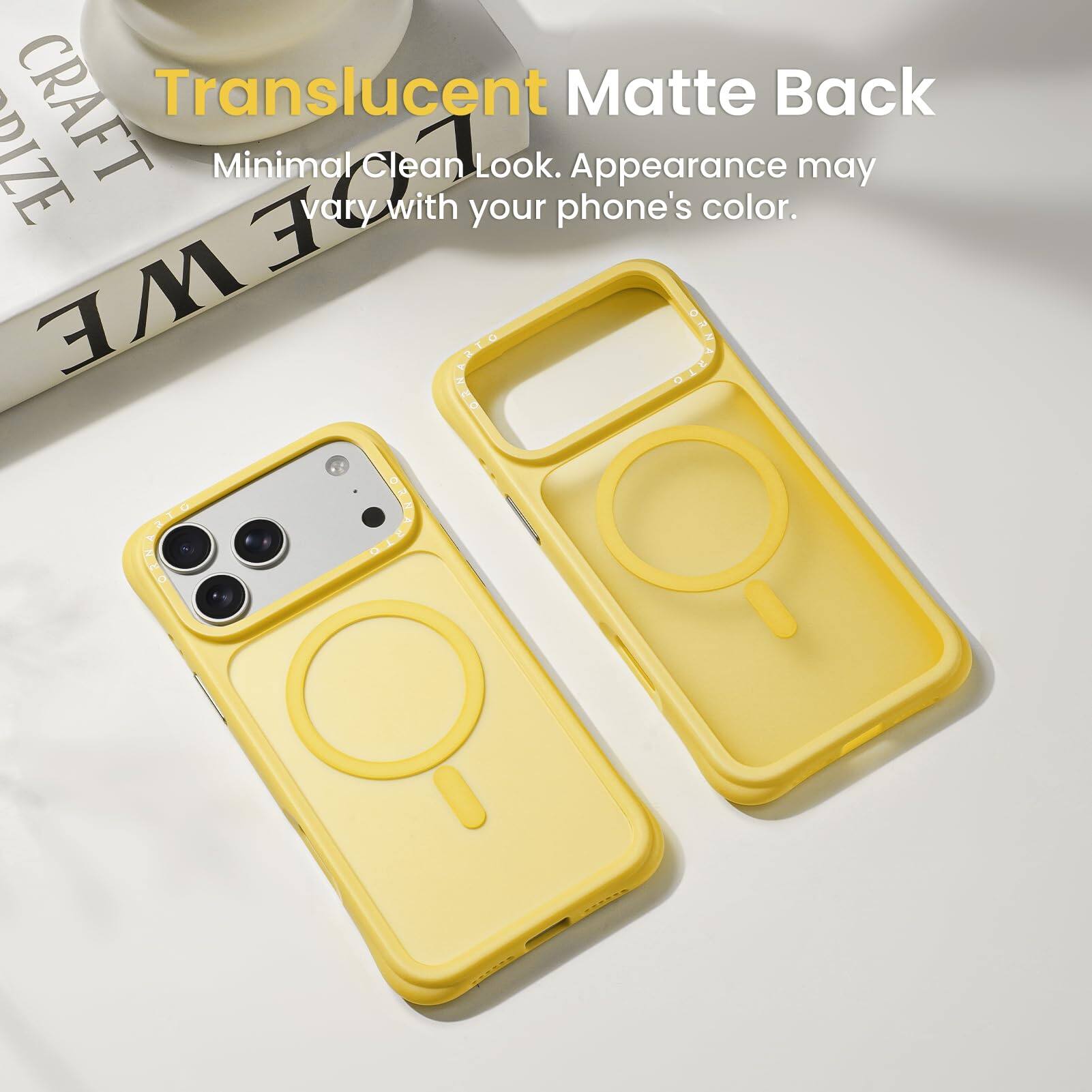 CRAFT Translucent Matte Back RIZE GLOEWE Minimal Clean Look. Appearance may vary with your phone's color.