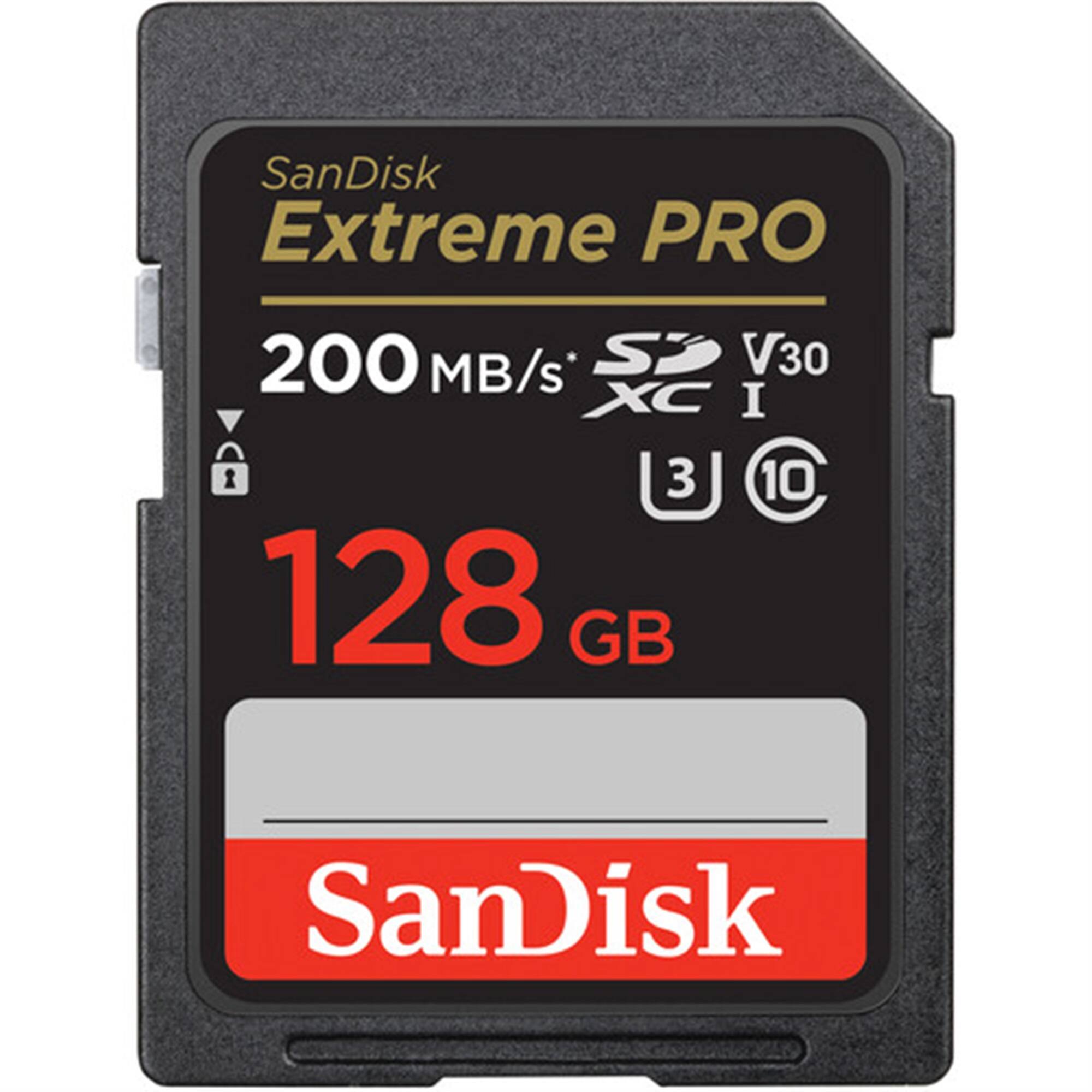SanDisk Extreme PRO 200 MB/s SP V30 XC I 1 3 10 128 GB