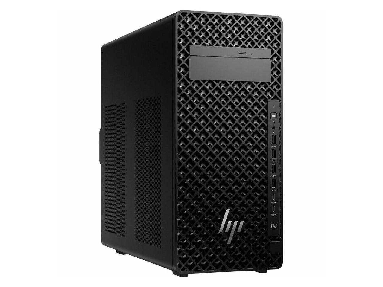 Alt View 2. HP - HP Z2 G1i Workstation - Intel Core Ultra 9 285K, 32GB, 1TB SSD, NVIDIA RTX A1000, Windows 11 Pro - Black.