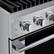The text on the image reads:
- "BROIL"
- "OVEN"
- "FRONT"
- "REAR"
- "LIGHT"
- "BAUSLANG"