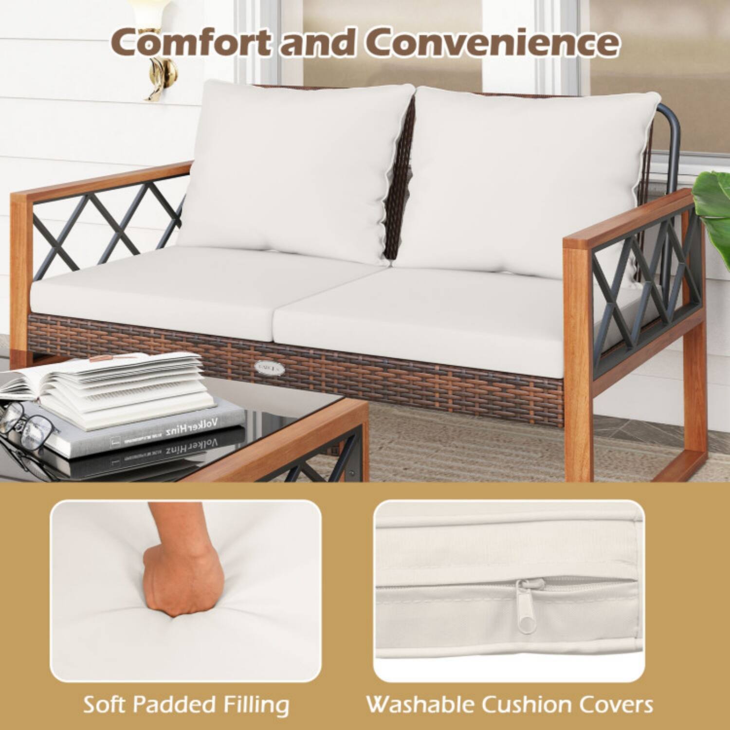Comfort and Convenience

Volker Hinz

Soft Padded Filling

Washable Cushion Covers