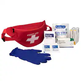 First Aid Only - First Aid Kit Fanny Pack, Fabric Case, 49 Pieces - Multicolored