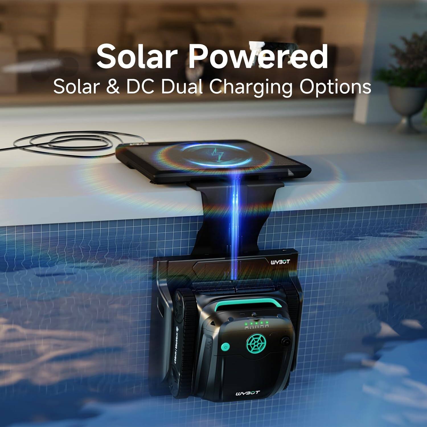 Solar Powered  
Solar & DC Dual Charging Options